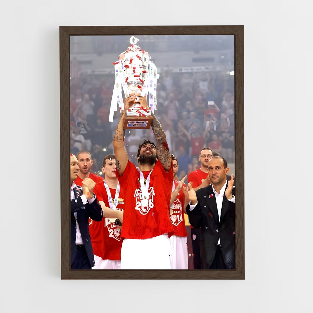 Poster La Victoire d'Olympiacos – affiche Basketball (vue 5)
